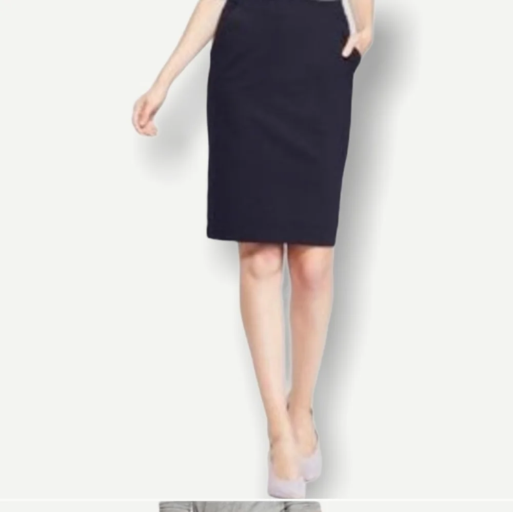 a new day | Black Knee Length Pencil Skirt - Picture 2 of 5